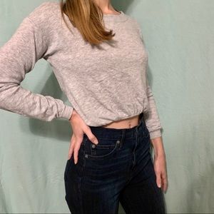AERIE Open Back Cropped Sweater